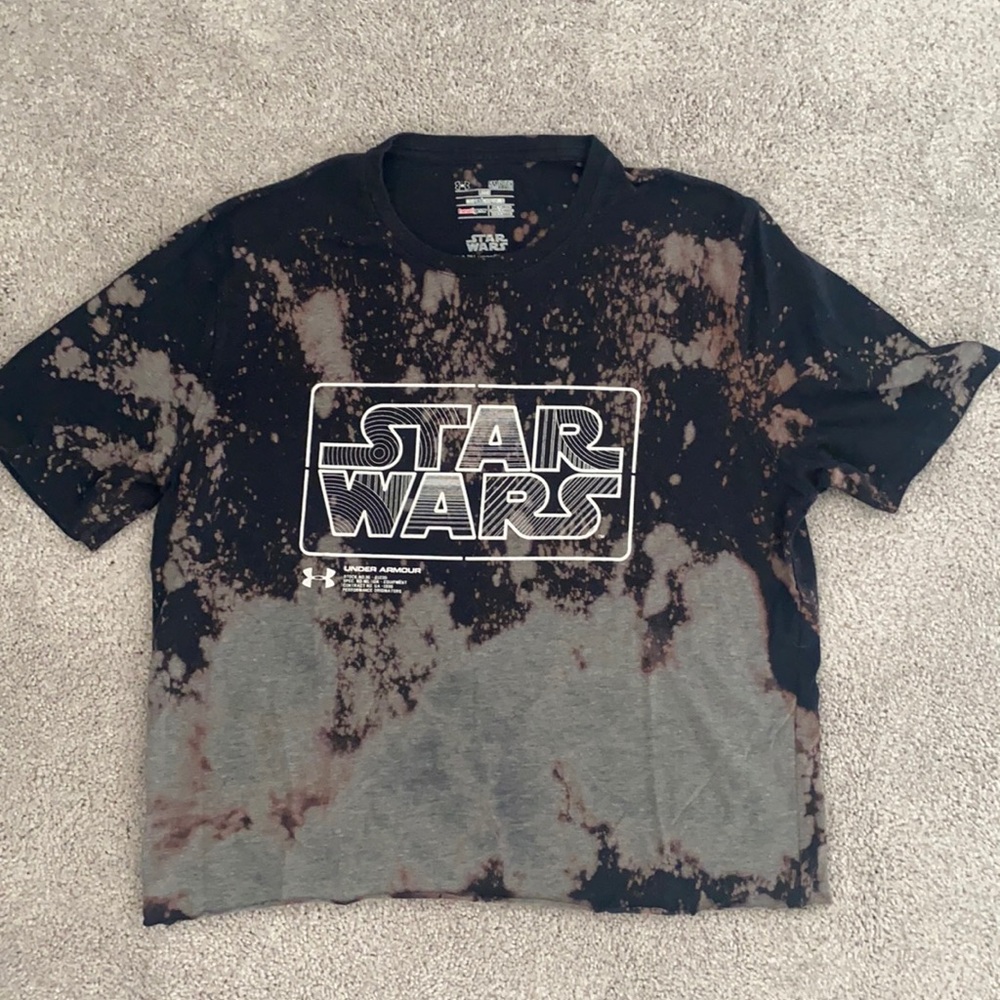 UA Cropped and Bleached StarWars Tee